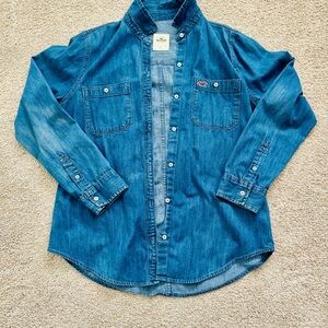 Hollister Classic Blue Button Down Shirt